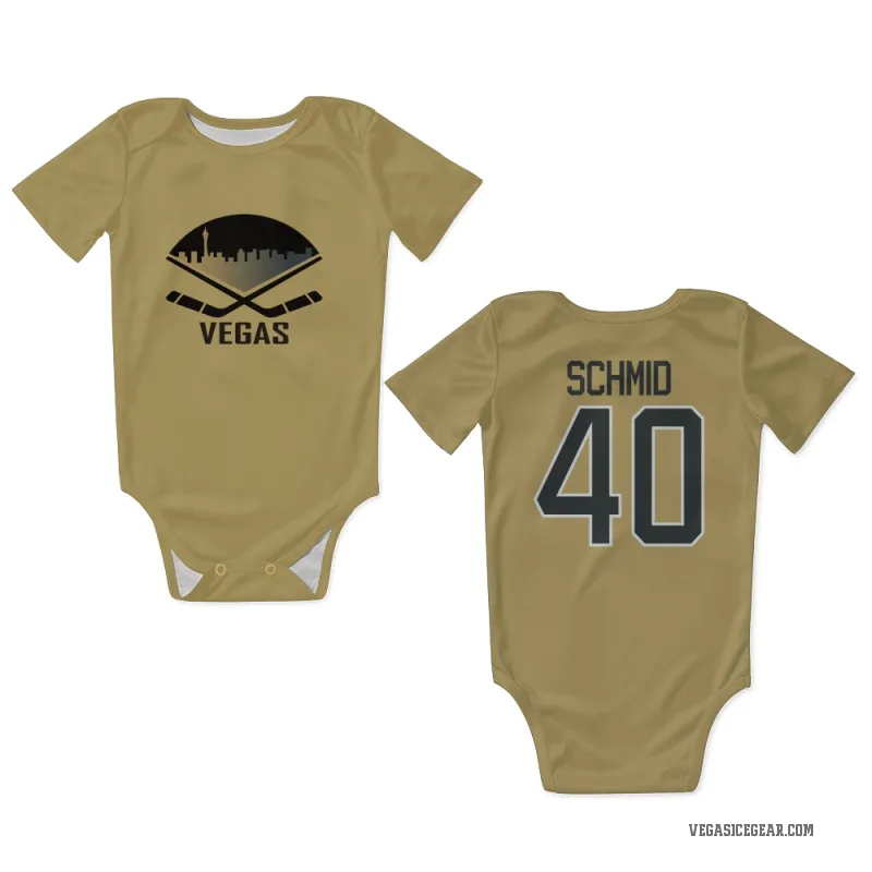Akira Schmid Gold Vegas Golden Knights Newborn & Infant Bodysuit