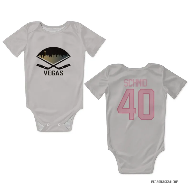 Akira Schmid White Pink Vegas Golden Knights Newborn & Infant Bodysuit