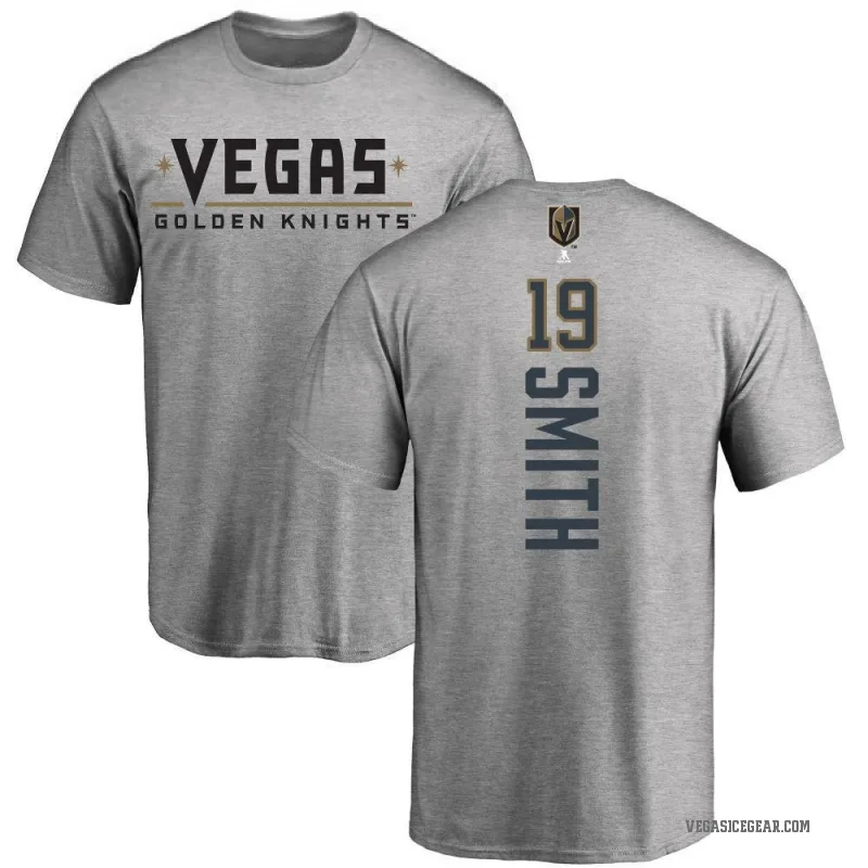 Reilly Smith Men's Gold Vegas Golden Knights Backer T-Shirt - Heathered Gray