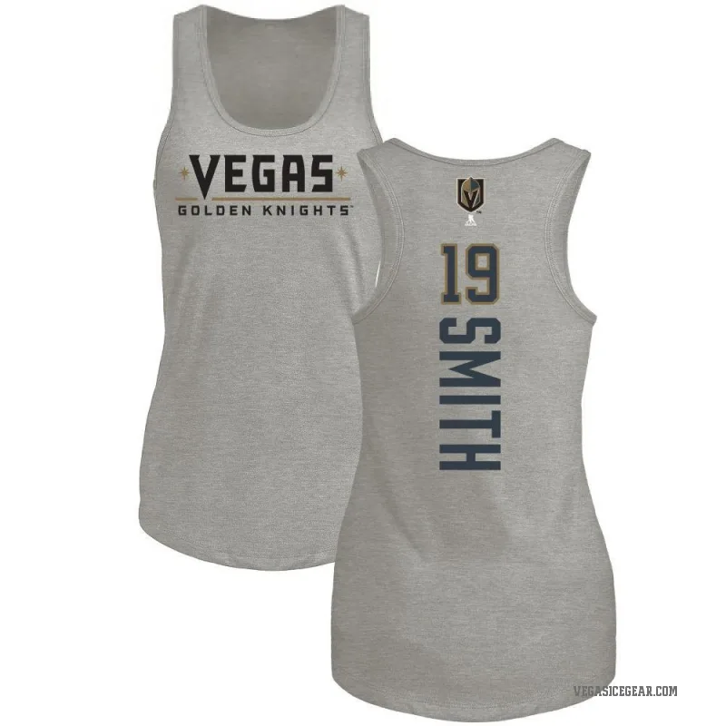 Reilly Smith Women's Gold Vegas Golden Knights Backer Tank - Heathered Gray