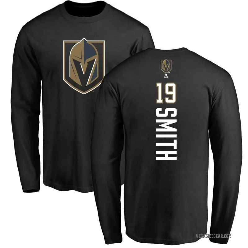 Reilly Smith Youth Gold Vegas Golden Knights Backer Long Sleeve T-Shirt - Black