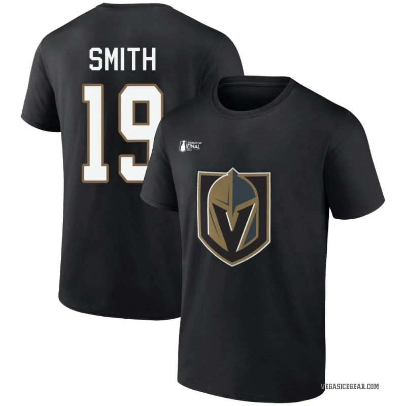 Reilly Smith Youth Gold Vegas Golden Knights Black 2023 Western Conference Champions Goal Tender T-Shirt